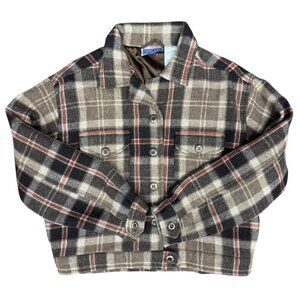 STUNNING Vintage EUC‎ Cropped Lined Wool Tartan Plaid Jacket | Size PM